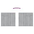 Aparador de madera contrachapada gris Sonoma 80x36x75
