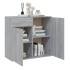 Aparador de madera contrachapada gris Sonoma 80x36x75