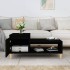 Mesa de centro madera contrachapada negro 100x50x45