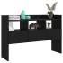 Aparador de madera contrachapada negro 105x30x70