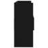 Aparador de madera contrachapada negro 105x30x70