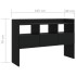 Aparador de madera contrachapada negro 105x30x70