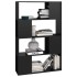 Estantería/divisor de espacios negro brillo 80x24x124,5