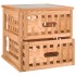 Mesitas de noche 2 uds madera maciza de nogal 34x34x34