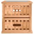Mesitas de noche 2 uds madera maciza de nogal 34x34x34