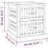 Mesitas de noche 2 uds madera maciza de nogal 34x34x34