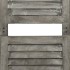 Biombo de 4 paneles de madera maciza gris 143x166