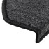 Alfombrillas de escalera 15 unidades gris antracita 65x24x4