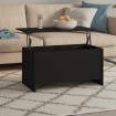Mesa de centro madera de ingeniería negro 102x55,5x52,5 cm