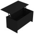 Mesa de centro madera de ingeniería negro 102x55,5x52,5