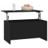 Mesa de centro madera de ingeniería negro 102x55,5x52,5