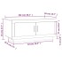 Mesa de centro madera de ingeniería blanco 102x50x45