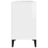 Armario de lavabo madera contrachapada blanco brillo