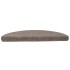Alfombrilla autoadhesiva de escalera 15 uds 65x21x4 cm