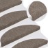 Alfombrilla autoadhesiva de escalera 15 uds 65x21x4 cm