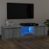 Mueble de TV con luces LED gris Sonoma 120x30x35,5