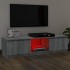Mueble de TV con luces LED gris Sonoma 120x30x35,5