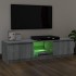 Mueble de TV con luces LED gris Sonoma 120x30x35,5