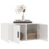Mesa de centro madera contrachapada blanco brillo 80x50x36