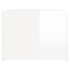 Mesa de centro madera contrachapada blanco brillo 80x50x36