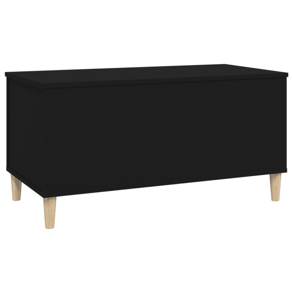 Mesa de centro madera contrachapada negro 90x44,5x45