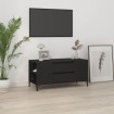 Mueble para TV madera contrachapada negro 102x44,5x50 cm