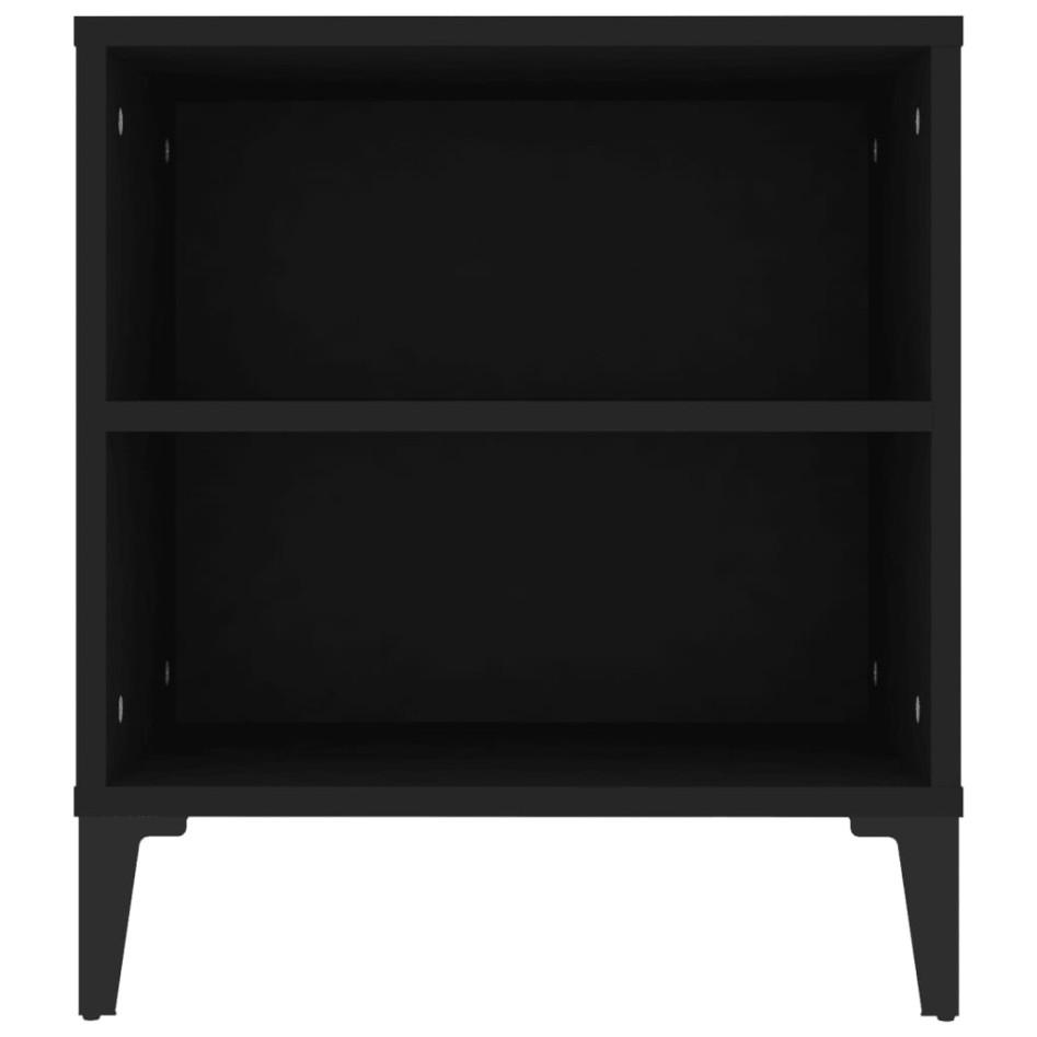 Mueble para TV madera contrachapada negro 102x44,5x50
