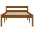 Estructura cama sin colchón madera pino marrón miel 100x200