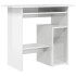 Escritorio de madera contrachapada blanco brillo 80x45x74