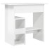 Escritorio de madera contrachapada blanco brillo 80x45x74