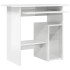 Escritorio de madera contrachapada blanco brillo 80x45x74