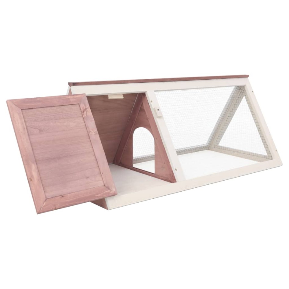 Conejera jaula de animales de madera