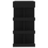 Mesa bar estante almacenaje contrachapada negro 100x50x101,5