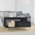 Mesa de centro madera contrachapada negro 90x49x45