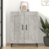 Aparador de madera contrachapada gris hormigón 69,5x34x90