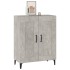 Aparador de madera contrachapada gris hormigón 69,5x34x90