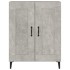 Aparador de madera contrachapada gris hormigón 69,5x34x90