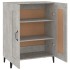 Aparador de madera contrachapada gris hormigón 69,5x34x90