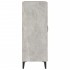 Aparador de madera contrachapada gris hormigón 69,5x34x90