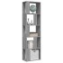 Estantería de madera contrachapada gris Sonoma 45x24x160