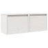 Armarios de pared 2 uds madera maciza pino blanco 45x30x35