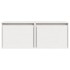 Armarios de pared 2 uds madera maciza pino blanco 45x30x35