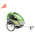 Remolque para bicicletas y cochecito 2 en 1 verde y