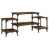 Mueble para TV madera contrachapada roble ahumado 117x35x52
