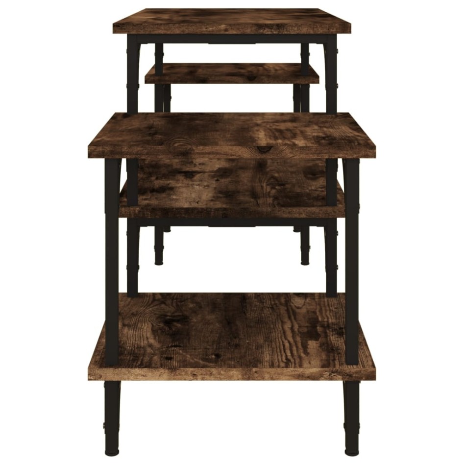 Mueble para TV madera contrachapada roble ahumado 117x35x52