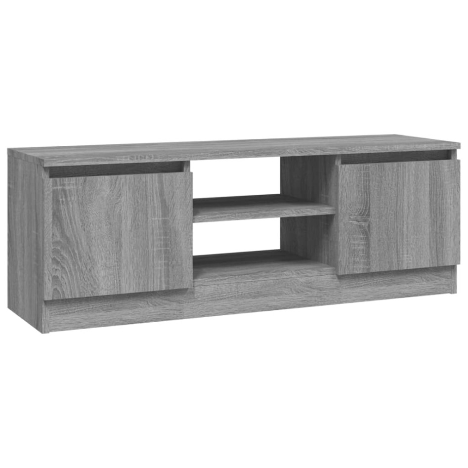Mueble de TV con puerta gris Sonoma 102x30x36