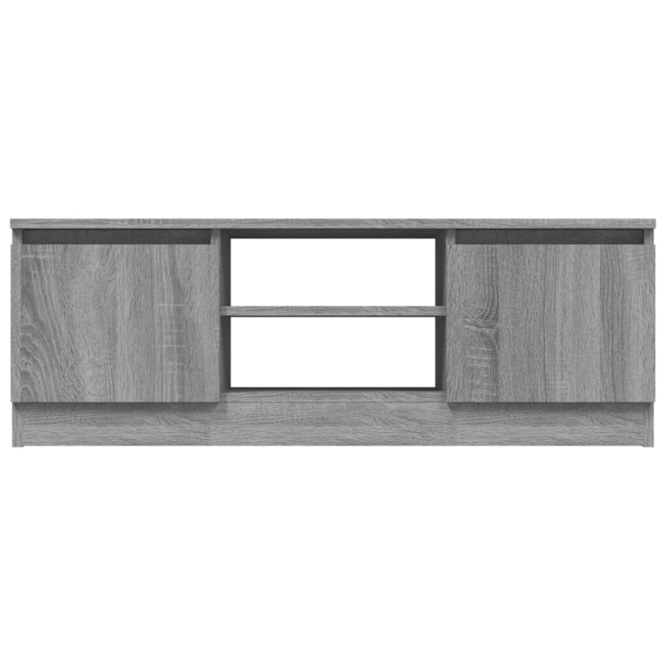 Mueble de TV con puerta gris Sonoma 102x30x36