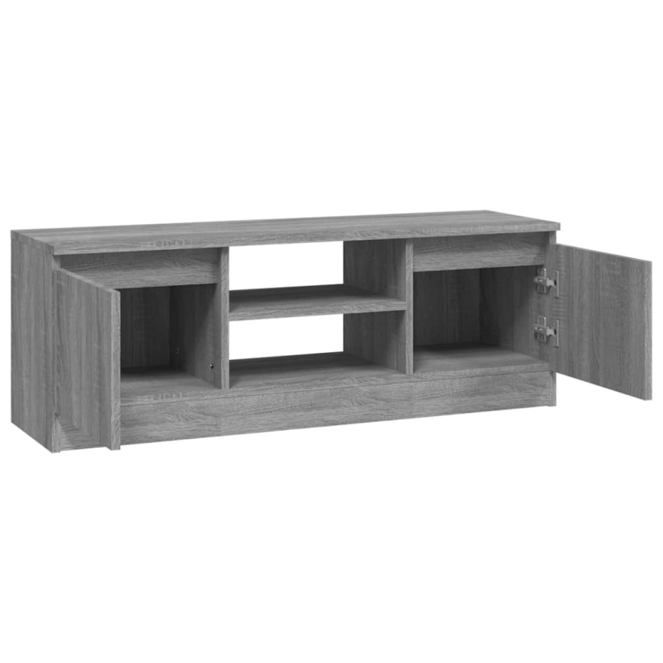 Mueble de TV con puerta gris Sonoma 102x30x36