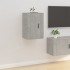 Muebles para TV de pared 2 uds gris hormigón 40x34,5x60