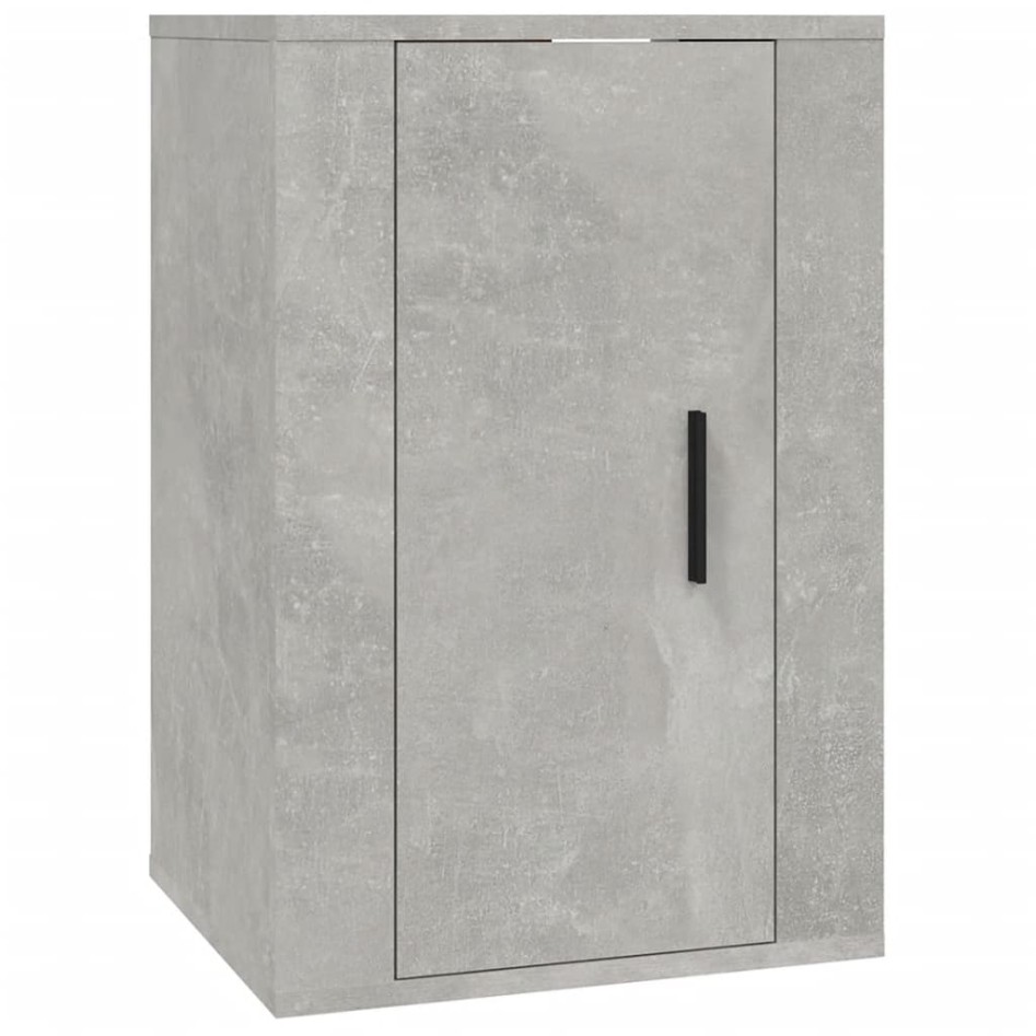 Muebles para TV de pared 2 uds gris hormigón 40x34,5x60